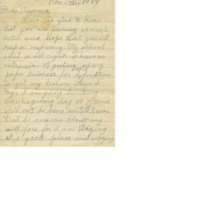Set of letters from Clifford Walker to his mother, his sister, and his brother while at Linfield College