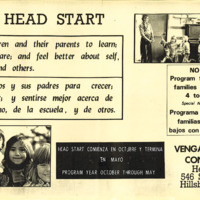 Head Start poster