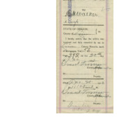 Certificate for a completed mortgage between Alice P. Richards and Cyrus Walker